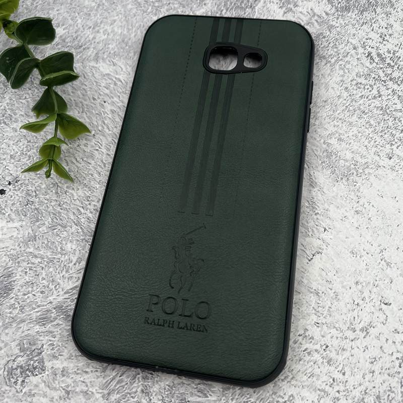قاب گوشی (Galaxy A7 2017 (A720 سامسونگ چرمی Polo پولو ایربگ دار کلاسیک برجسته سبز محافظ لنز دار کد 57296 - Image 2