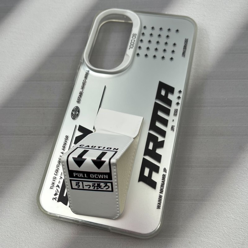 قاب گوشی Galaxy S23 FE سامسونگ So Cool لنز متال استندشو اسپرت Caution نقره ای کد 58971 - Image 2