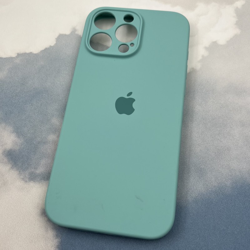 قاب گوشی iPhone 16 Pro Max آیفون سیلیکونی پاک کنی اورجینال داخل پارچه ای محافظ لنز دار رنگ فیروزه ای کد 59308 - Image 2
