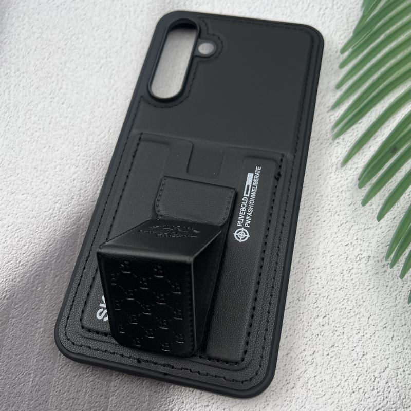 قاب گوشی Galaxy A16 سامسونگ جاکارتی استندشو SKINARMA چرم پولو دوخت دار مشکی کد 60201 - Image 2