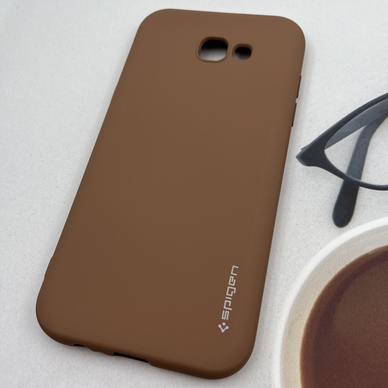 قاب گوشی (Galaxy A7 2017 (A720 سامسونگ سیلیکونی Spigen اورجینال داخل پارچه ای محافظ لنز دار صحرایی کد 60512 - Image 2