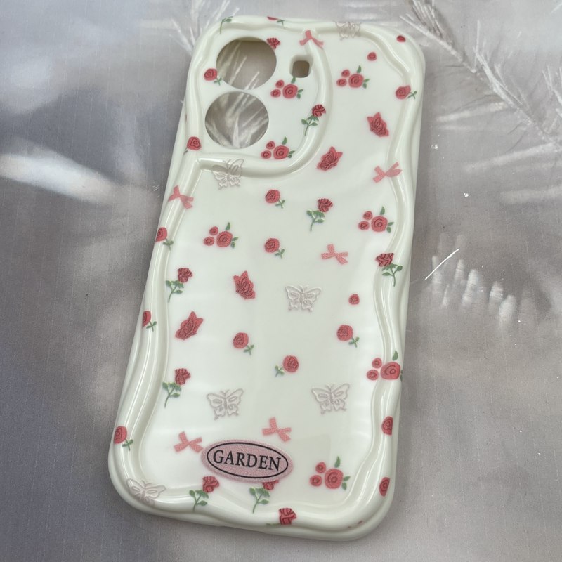 قاب گوشی Poco X7 Pro شیائومی Baby Case عروسکی برجسته فانتزی طرح گل و پروانه محافظ لنز دار کد 61091 - Image 2