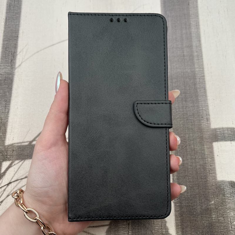 کیف گوشی Redmi A3 / Redmi A3x شیائومی چرم مگنتی جاکارتی محافظ لنز دار بند آویز دار مشکی کد 63333 - Image 3