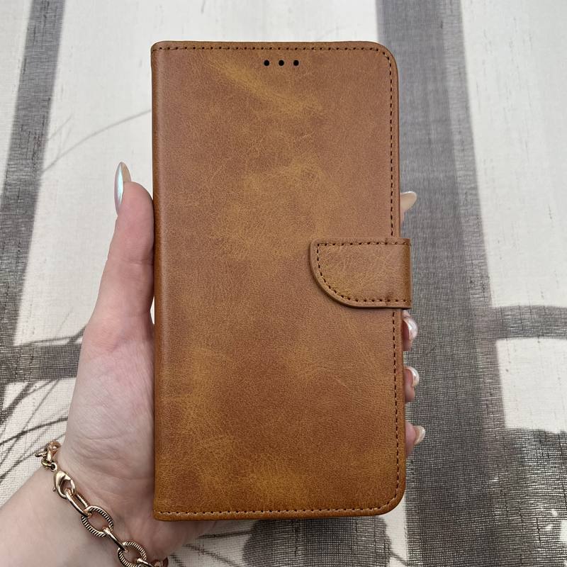 کیف گوشی Galaxy A35 سامسونگ چرم مگنتی جاکارتی محافظ لنز دار عسلی کد 64639 - Image 3