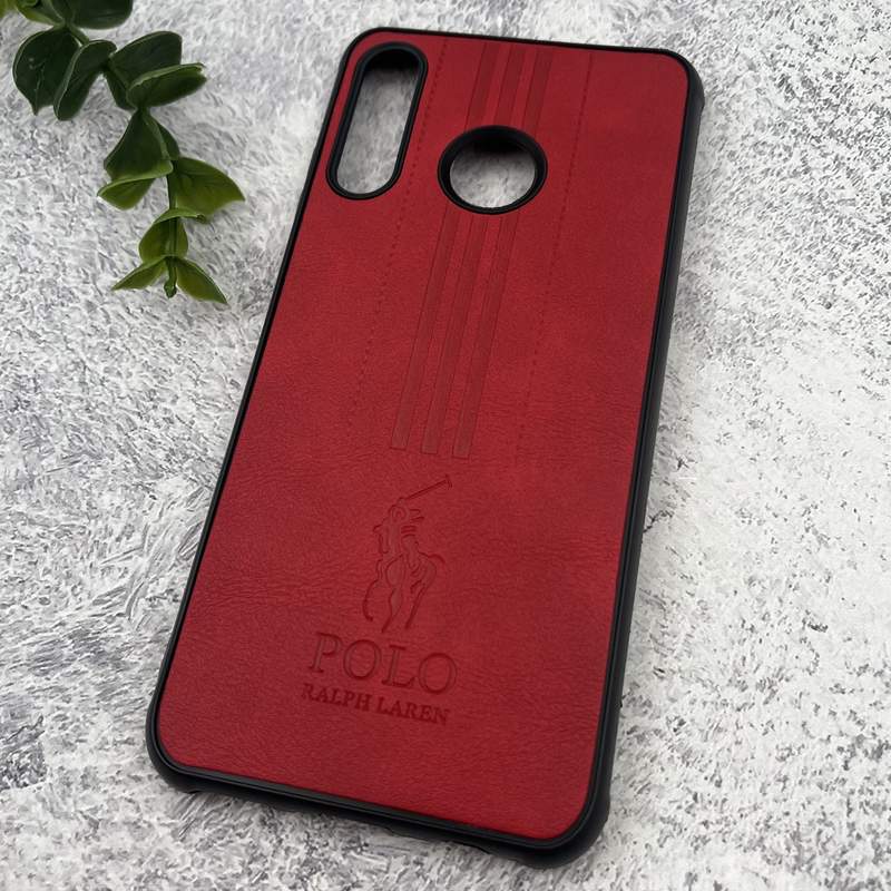 قاب گوشی Huawei P30 Lite هوآوی چرمی Polo پولو ایربگ دار کلاسیک برجسته زرشکی کد 65267 - Image 2