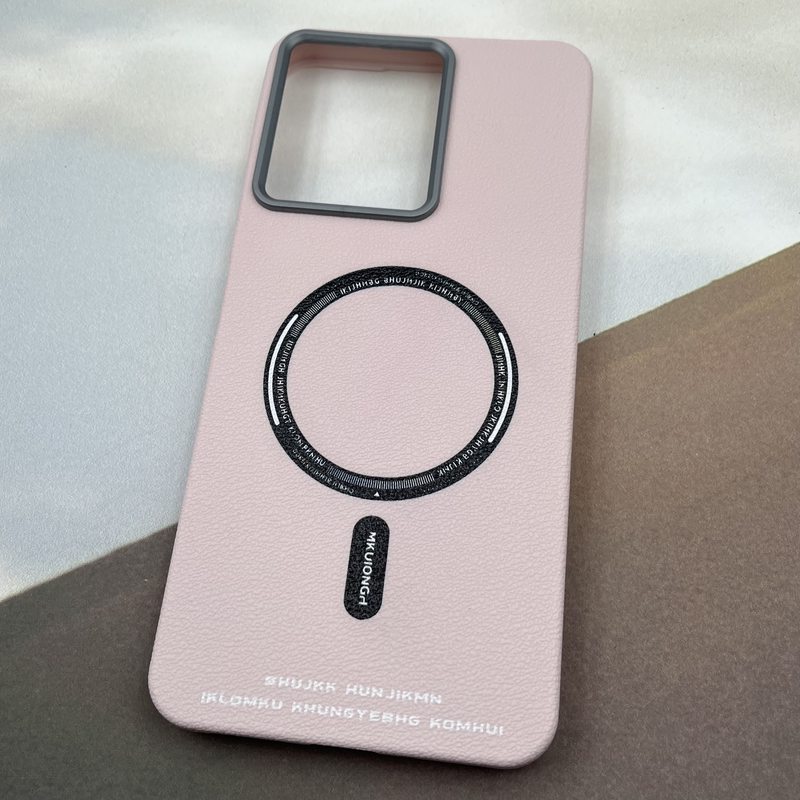 قاب گوشی Redmi 13C / Poco C65 شیائومی سیلیکونی Sport طرح مگ سیف Magsafe لنز کروم گلبهی کد 65848 - Image 2