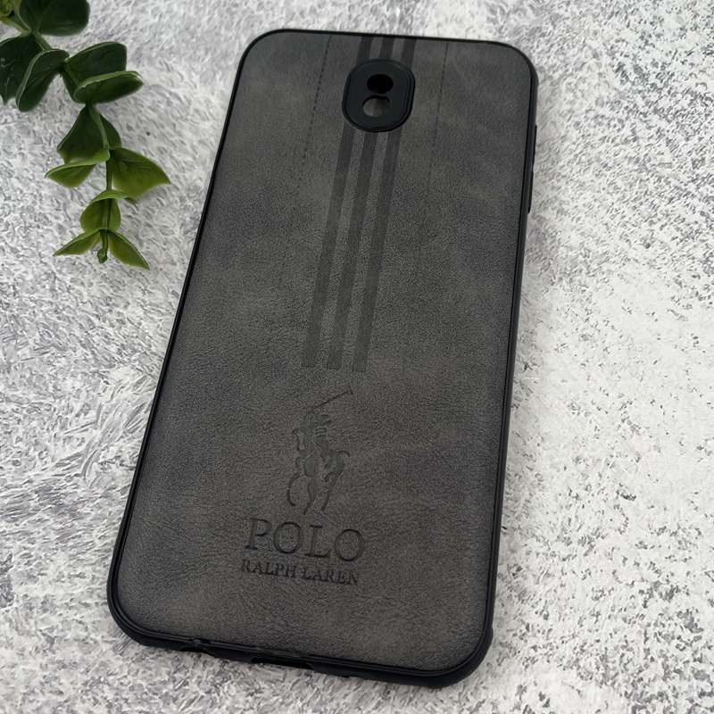 قاب گوشی Galaxy J7 Pro سامسونگ چرمی Polo پولو ایربگ دار کلاسیک برجسته تیتانیوم محافظ لنز دار کد 66016 - Image 2