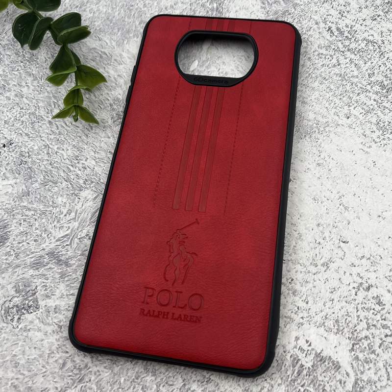 قاب گوشی Poco X3 / Poco X3 NFC / Poco X3 Pro شیائومی چرمی Polo پولو ایربگ دار کلاسیک برجسته زرشکی کد 67006 - Image 2