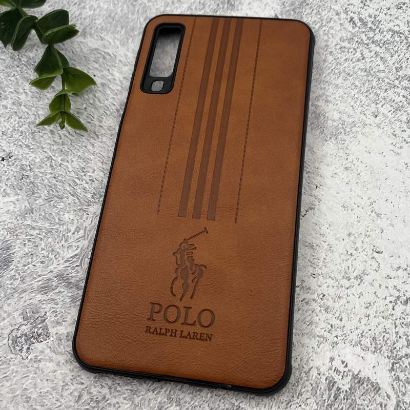 قاب گوشی (Galaxy A7 2018 (A750 سامسونگ چرمی Polo پولو ایربگ دار کلاسیک برجسته عسلی کد 67239 - Image 2