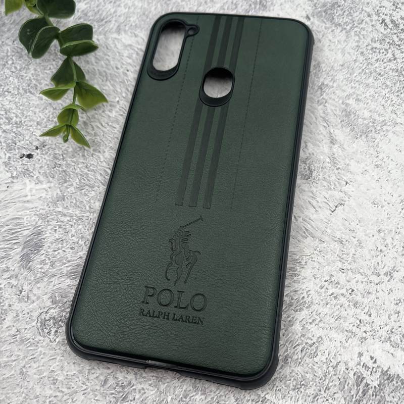 قاب گوشی Galaxy A11 / Galaxy M11 سامسونگ چرمی Polo پولو ایربگ دار کلاسیک برجسته سبز کد 68091 - Image 2