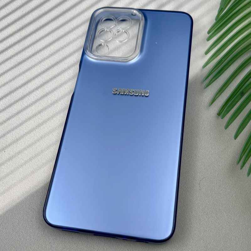 قاب گوشی Galaxy A22 4G / Galaxy M32 4G سامسونگ So Cool اورجینال لوگو برجسته Silver اسپرت محافظ لنز دار آبی کد 68601 - Image 2