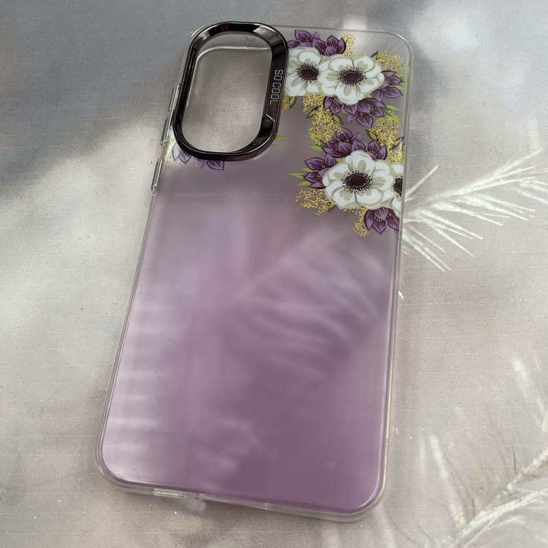قاب گوشی Galaxy A55 سامسونگ So Cool لنز برجسته متال Flower طرح گل سفید زرد کد 69003 - Image 2