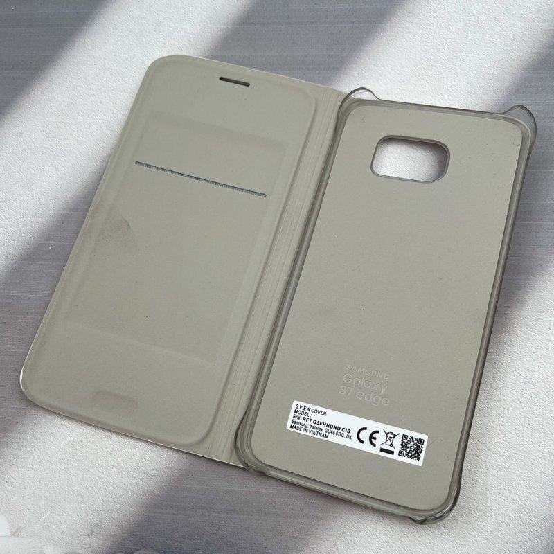 قاب گوشی Galaxy S7 سامسونگ چرمی کلاسیک جاکارتی لوگو دار سفید کد 70552 - Image 2