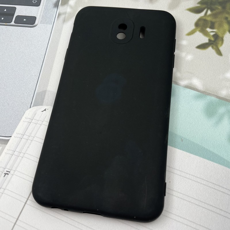 قاب گوشی Galaxy J4 2018 (J400) سامسونگ سیلیکونی TPU Case طرح ساده رنگی مشکی محافظ لنز دار کد 71483 - Image 2