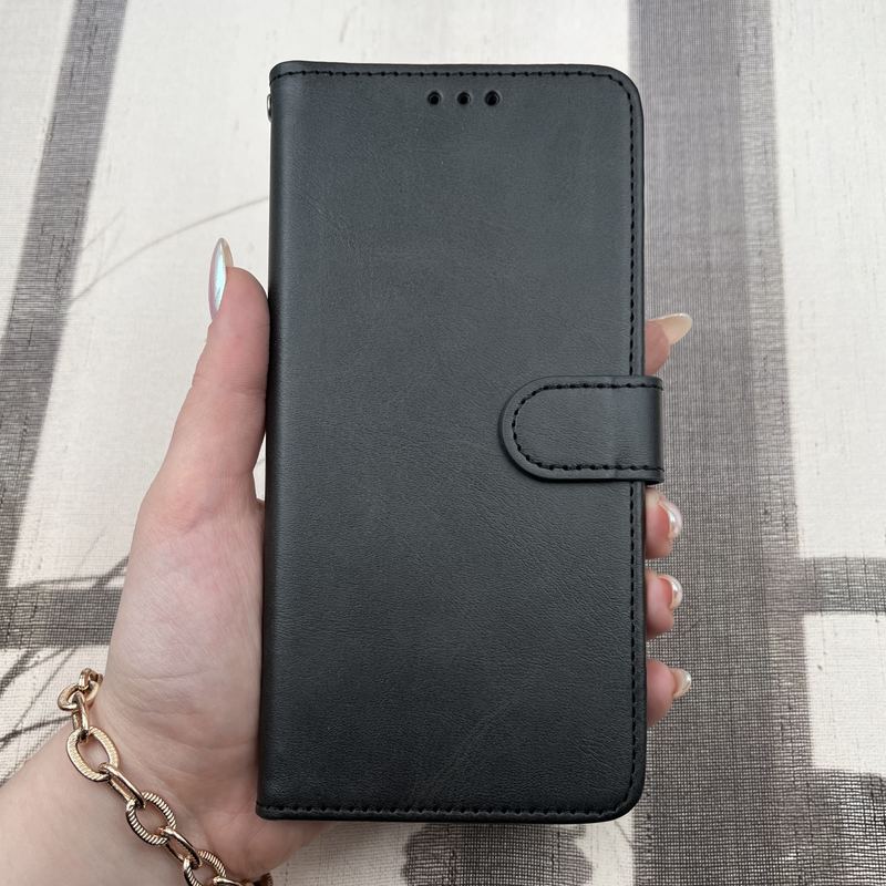 کیف گوشی Galaxy A13 4G / Galaxy A04S سامسونگ چرم مگنتی جاکارتی محافظ لنز دار بند آویز دار مشکی کد 71840 - Image 3