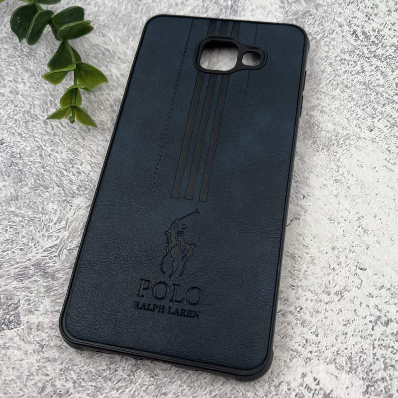 قاب گوشی (Galaxy A7 2016 (A710 سامسونگ چرمی Polo پولو ایربگ دار کلاسیک برجسته سرمه ای محافظ لنز دار کد 72017 - Image 2