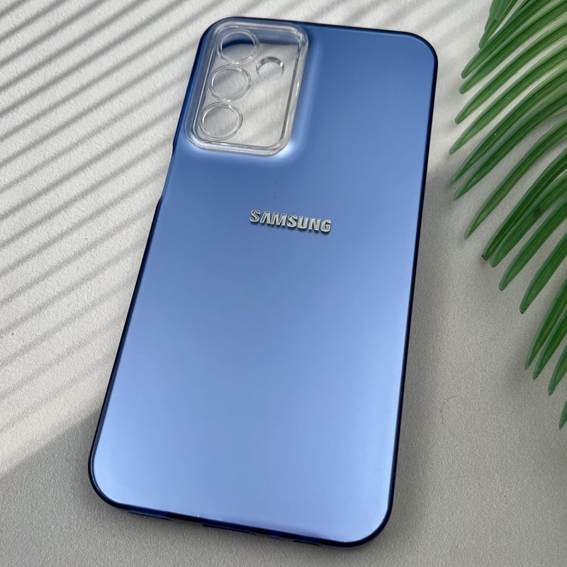 قاب گوشی Galaxy A15 سامسونگ So Cool اورجینال لوگو برجسته Silver اسپرت محافظ لنز دار آبی کد 73013 - Image 2
