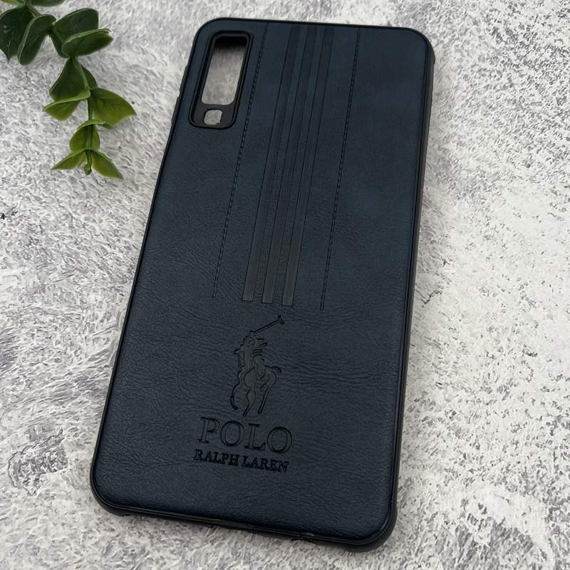 قاب گوشی (Galaxy A7 2018 (A750 سامسونگ چرمی Polo پولو ایربگ دار کلاسیک برجسته سرمه ای کد 78202 - Image 2