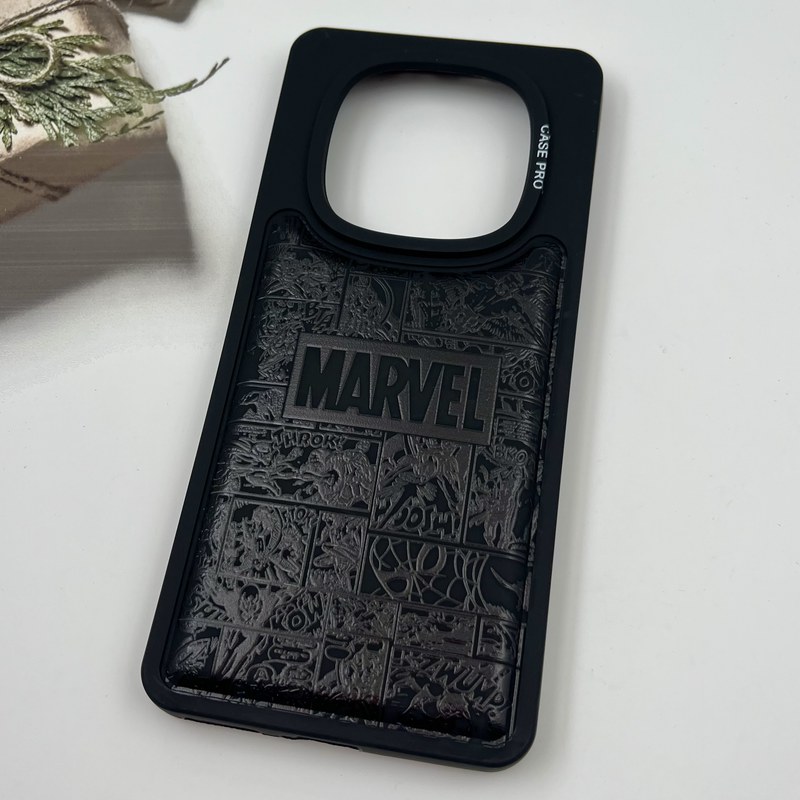 قاب گوشی Redmi Note 14 Pro 4G شیائومی Case Pro ایربگ دار بالشتی ضد ضربه طرح Marvel مشکی کد 81439 - Image 2