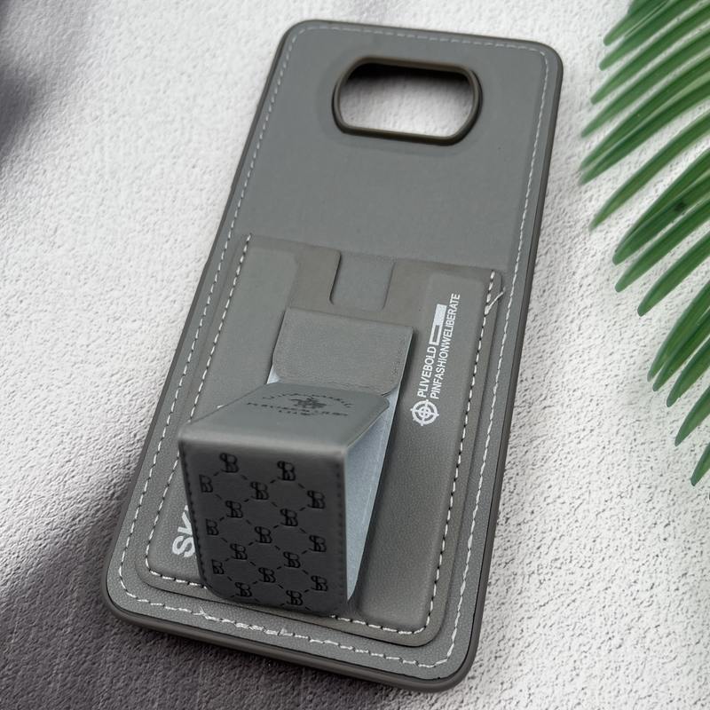 قاب گوشی Poco X3 / Poco X3 NFC / Poco X3 Pro شیائومی جاکارتی استندشو SKINARMA چرم پولو دوخت دار تیتانیوم کد 85092 - Image 2