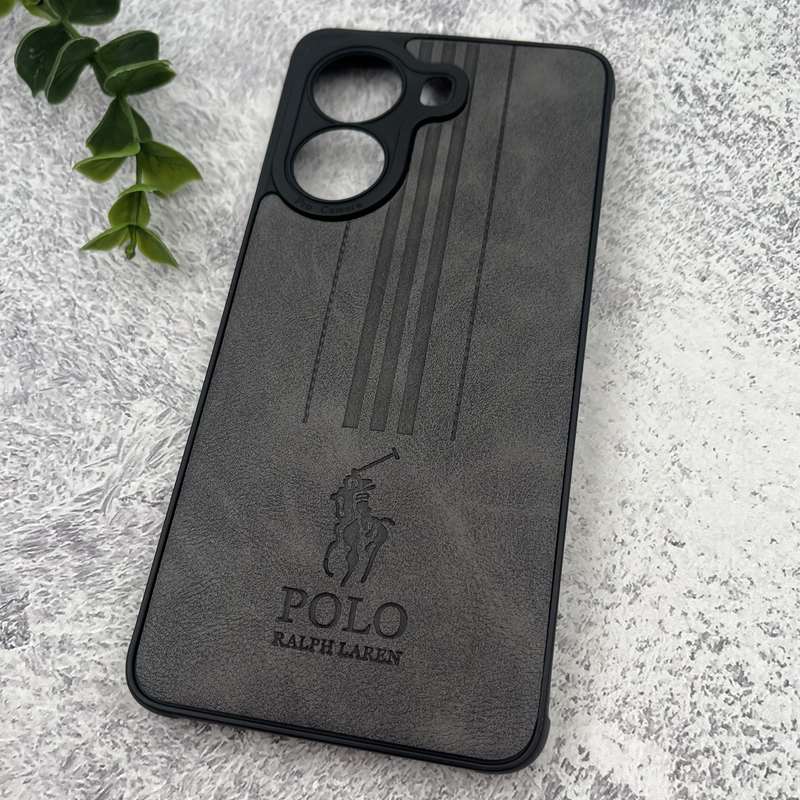 قاب گوشی Poco X7 Pro شیائومی چرمی Polo پولو ایربگ دار کلاسیک برجسته تیتانیوم محافظ لنز دار کد 87830 - Image 2