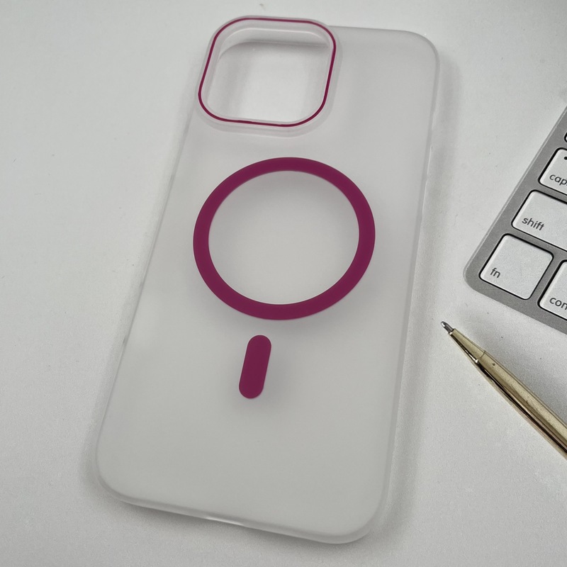 قاب گوشی iPhone 16 Pro Max آیفون اورجینال Creative Case Syndee مات مگ سیف Magsafe سرخابی کد 89500 - Image 2
