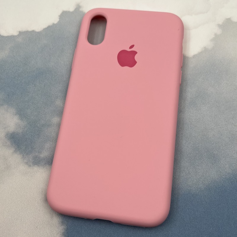 قاب گوشی iPhone X / iPhone XS آیفون سیلیکونی پاک کنی اورجینال داخل پارچه ای رنگ صورتی کد 92022 - Image 2