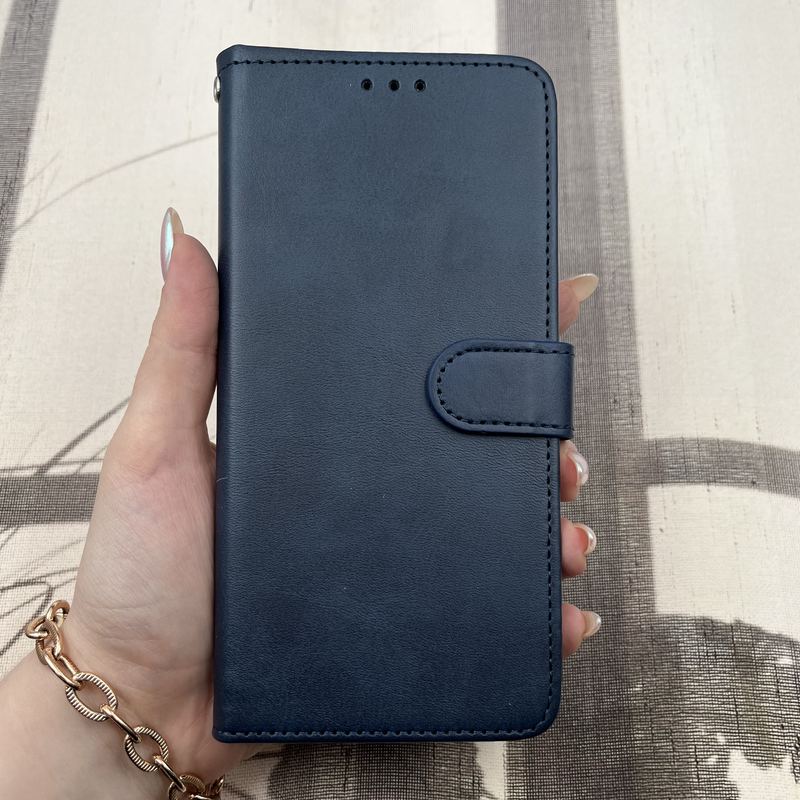 کیف گوشی Galaxy A13 4G / Galaxy A04S سامسونگ چرم مگنتی جاکارتی محافظ لنز دار بند آویز دار سرمه ای کد 93789 - Image 3