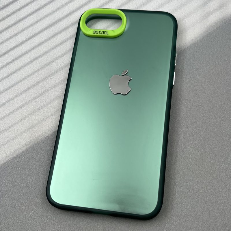 قاب گوشی iPhone 7 / iPhone 8 / iPhone SE 2020 / iPhone SE 2022 آیفون SO COOL اورجینال لوگو دار Silver لنز برجسته سبز کد 93994 - Image 2