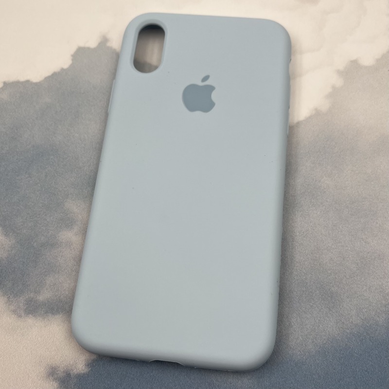قاب گوشی iPhone X / iPhone XS آیفون سیلیکونی پاک کنی اورجینال داخل پارچه ای رنگ آبی روشن کد 94274 - Image 2