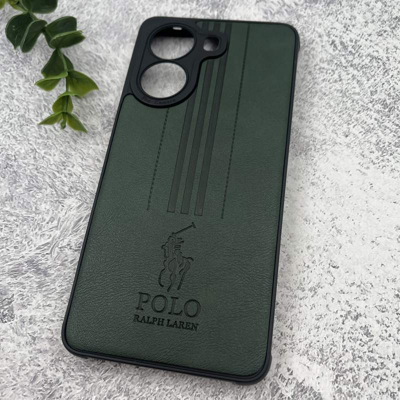 قاب گوشی Poco X7 Pro شیائومی چرمی Polo پولو ایربگ دار کلاسیک برجسته سبز محافظ لنز دار کد 94798 - Image 2