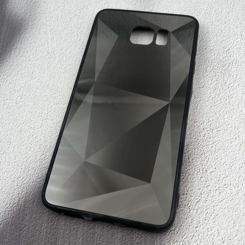 قاب گوشی Galaxy Note 5 سامسونگ لیزری دور سیلیکونی سه بعدی PVD محافظ لنز دار مشکی کد 94829 - Image 2