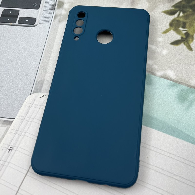 قاب گوشی Huawei P30 Lite هوآوی سیلیکونی TPU Case طرح ساده رنگی سرمه ای محافظ لنز دار کد 95394 - Image 2