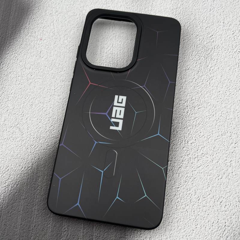 قاب گوشی Poco X7 Pro شیائومی Fashion Case دور سیلیکونی طرح مگ سیف UAG مشکی کد 95713 - Image 2