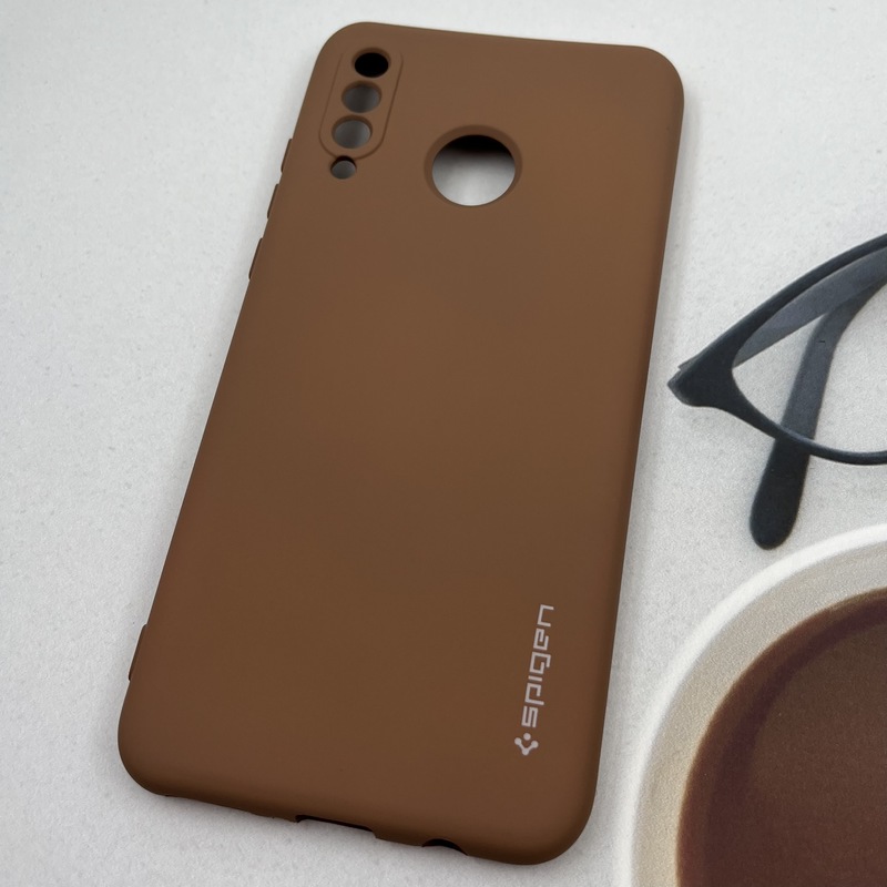 قاب گوشی Huawei P30 Lite هوآوی سیلیکونی Spigen اورجینال داخل پارچه ای محافظ لنز دار صحرایی کد 96004 - Image 2