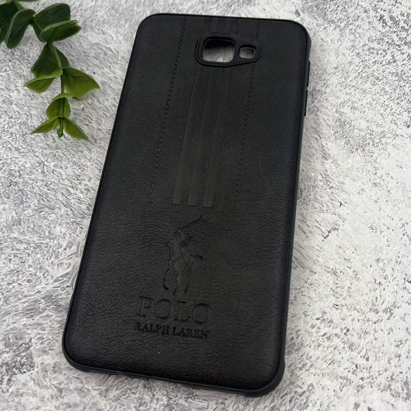 قاب گوشی Galaxy J5 Prime سامسونگ چرمی Polo پولو ایربگ دار کلاسیک برجسته مشکی محافظ لنز دار کد 97229 - Image 2