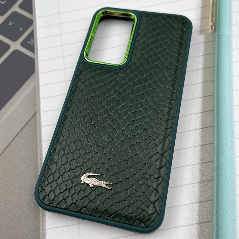 قاب گوشی Galaxy A54 سامسونگ Lacoste چرم کروکودیل برجسته لنز متال سبز کد 97305 - Image 2