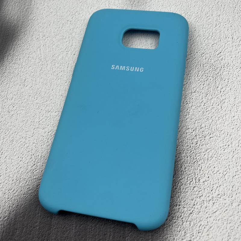 قاب گوشی Galaxy S7 Edge سامسونگ سیلیکونی های کپی داخل پارچه ای آبی کد 98967 - Image 2