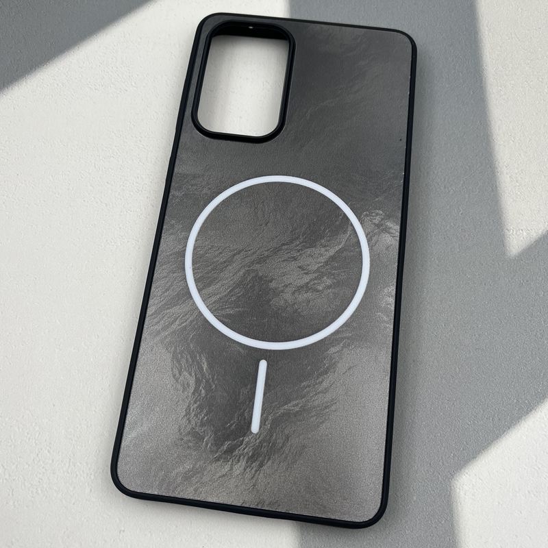 قاب گوشی Galaxy A73 سامسونگ Luxury Case براش طرح مگ سیف Magsafe لنز برجسته کرومی کد 10860 - Image 2