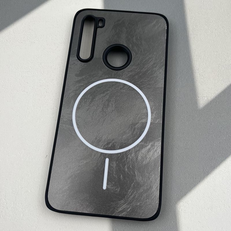 قاب گوشی Redmi Note 8 / Redmi Note 8 2021 شیائومی Luxury Case براش طرح مگ سیف Magsafe لنز برجسته کرومی کد 13868 - Image 2
