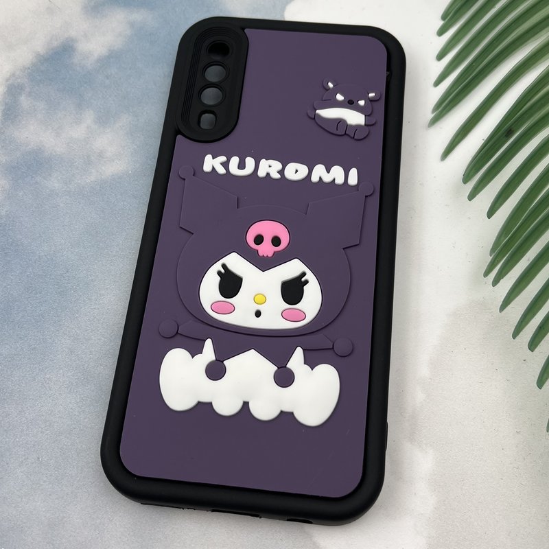 قاب گوشی Galaxy A30S / Galaxy A50S / Galaxy A50 سامسونگ Rugged Case سولید ضد ضربه اورجینال طرح عروسکی گربه کرومی محافظ لنز دار کد 14566 - Image 2