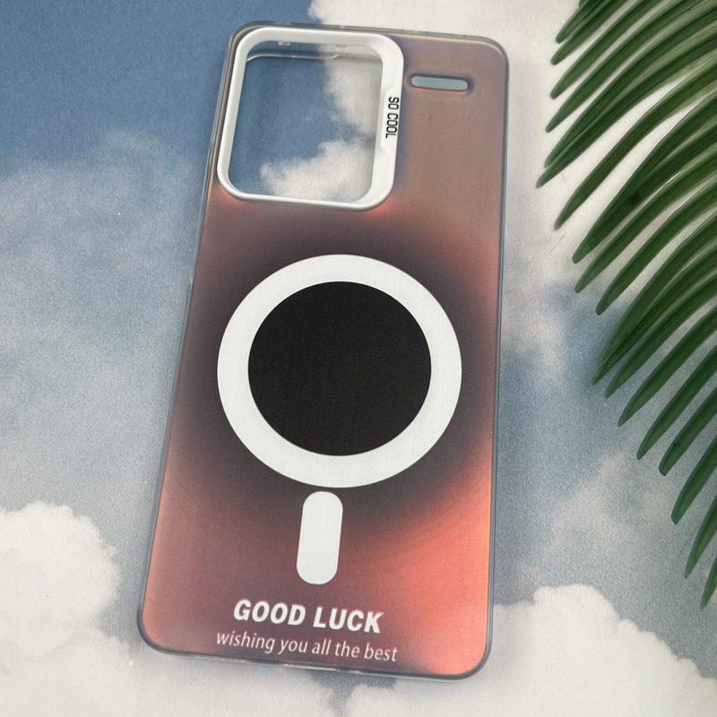 قاب گوشی Redmi Note 13 Pro Plus شیائومی So Cool دور سیلیکونی طرح Magsafe مگ سیف GOOD LUCK هولوگرامی کد 15233 - Image 2