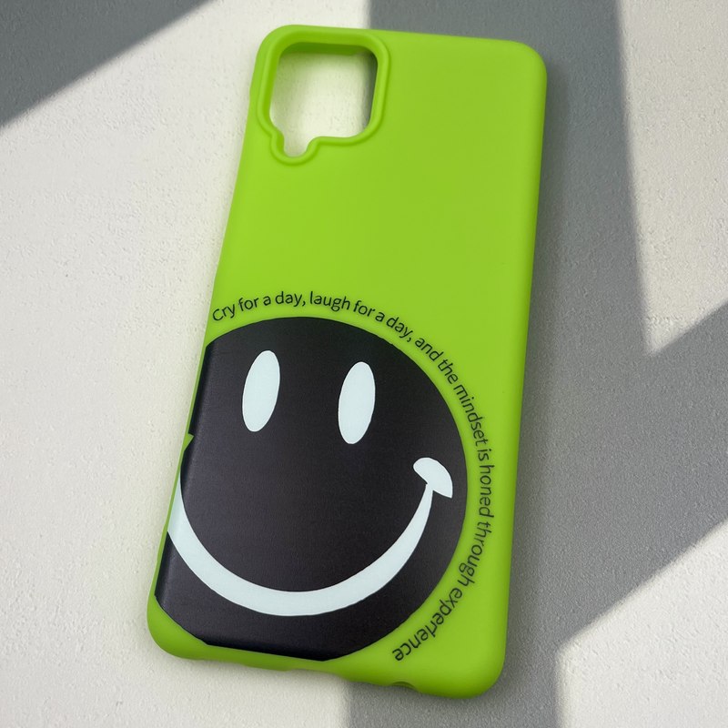 قاب گوشی Galaxy A12 / Galaxy M12 سامسونگ Silicon Case سیلیکونی لنز برجسته طرح استیکر فسفری کد 16662 - Image 2