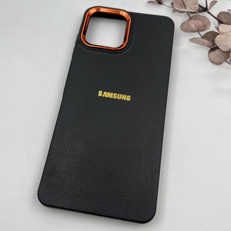 قاب گوشی Galaxy A06 سامسونگ Copper Lense سیلیکونی لنز متال لوگو برجسته مشکی کد 16976 - Image 2
