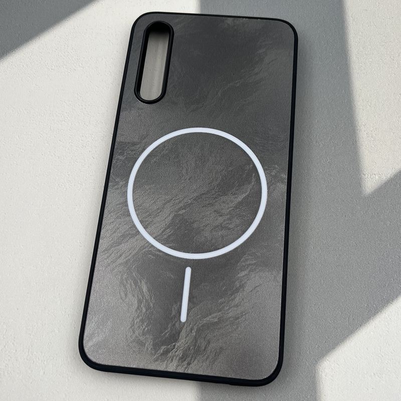 قاب گوشی Galaxy A30S / Galaxy A50S / Galaxy A50 سامسونگ Luxury Case براش طرح مگ سیف Magsafe لنز برجسته کرومی کد 19641 - Image 2
