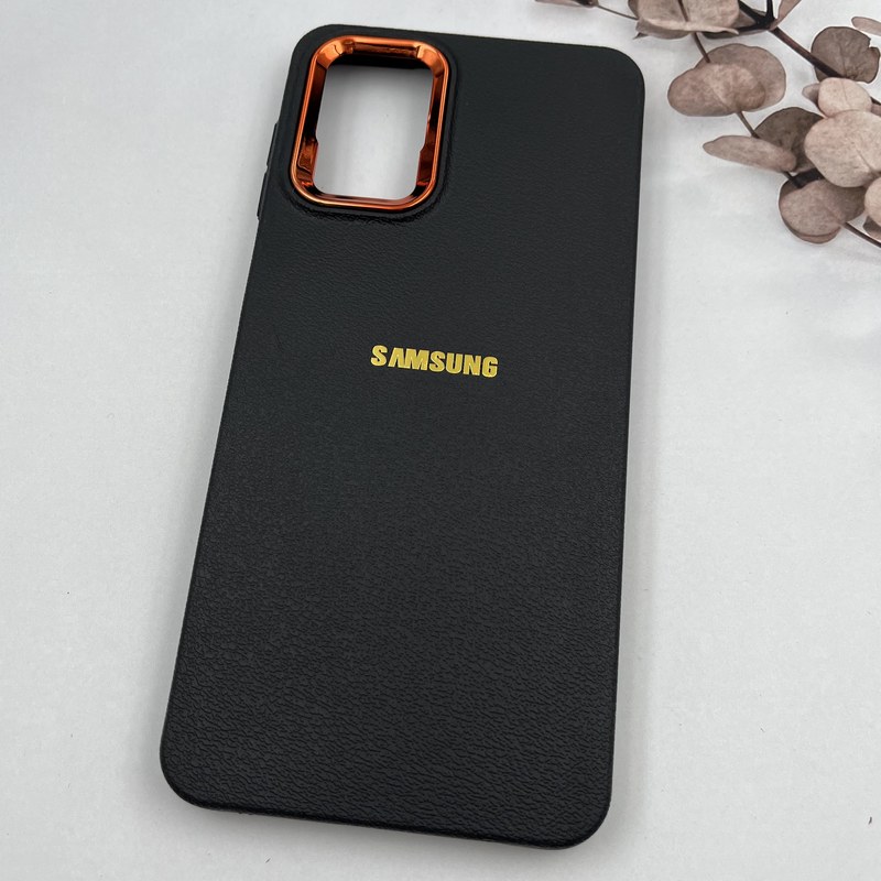 قاب گوشی Galaxy A12 / Galaxy M12 سامسونگ Copper Lense سیلیکونی لنز متال لوگو برجسته مشکی کد 21475 - Image 2