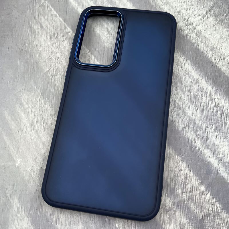 قاب گوشی Galaxy A55 سامسونگ iRon آیرون پشت مات لنز متال برجسته سرمه ای کد 22431 - Image 2