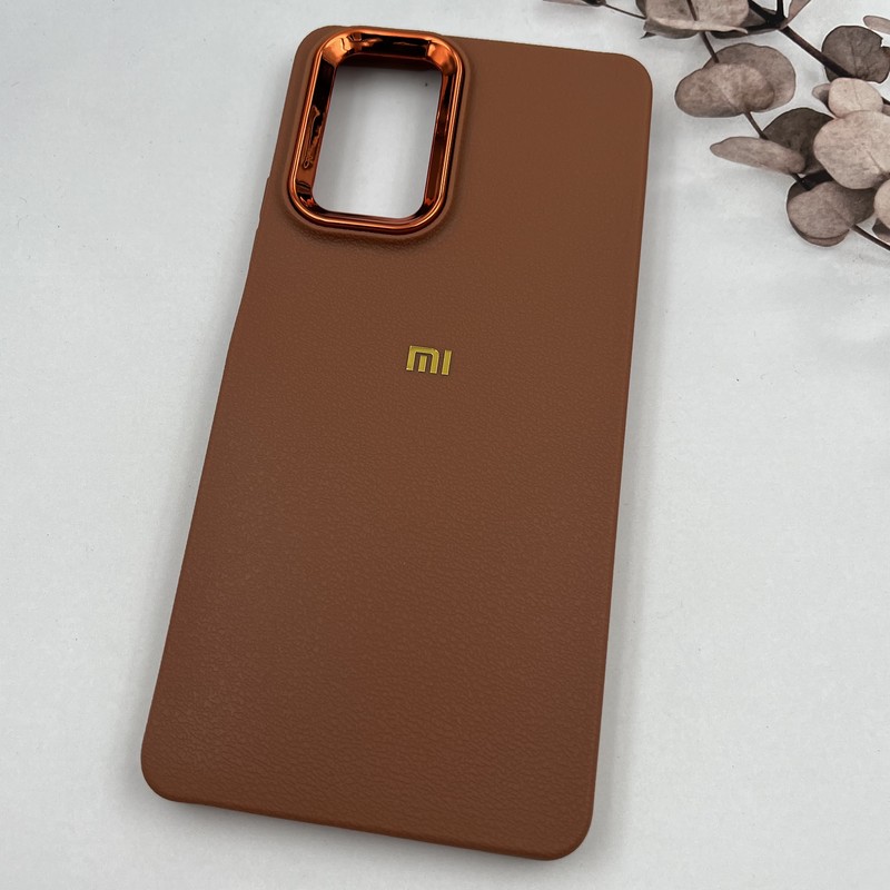 قاب گوشی Redmi Note 10 Pro 4G / Redmi Note 10 Pro Max شیائومی Copper Lense سیلیکونی لنز متال لوگو برجسته عسلی کد 22728 - Image 2