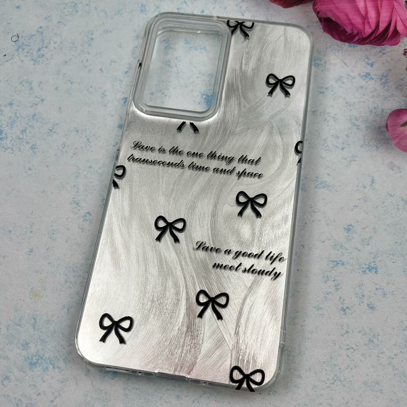 قاب گوشی Galaxy A26 سامسونگ Brush Case اطلسی Silver طرح پاپیون مشکی کد 24286 - Image 2