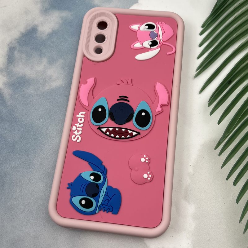 قاب گوشی Galaxy A02 سامسونگ Rugged Case سولید ضد ضربه اورجینال طرح عروسکی استیچ محافظ لنز دار کد 25152 - Image 2